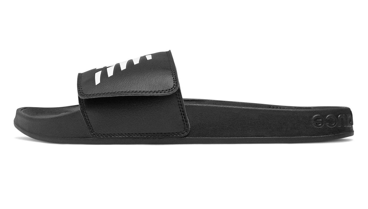 New Balance Black and White Logo Slide Sandals Men main image 2